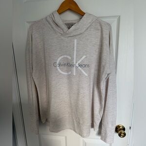 Calvin Klein Jeans tan and white Hoodie